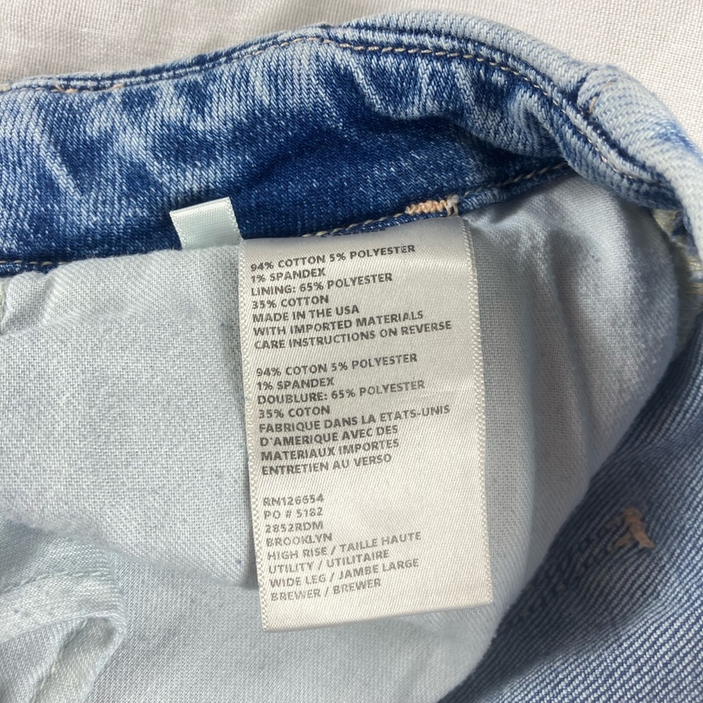 L’Agence Brewer Brooklyn High Rise Utility Wide Leg Jeans - Picture 9 of 9